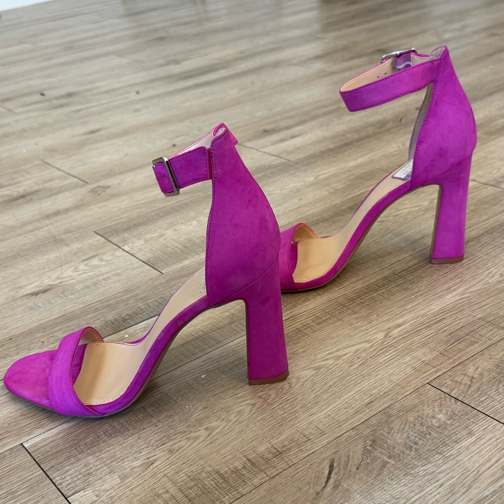 Vince Camuto Block Heel Sandals – Fuchsia Pink – Size 9M – Used Once with Tag - Picture 4 of 5
